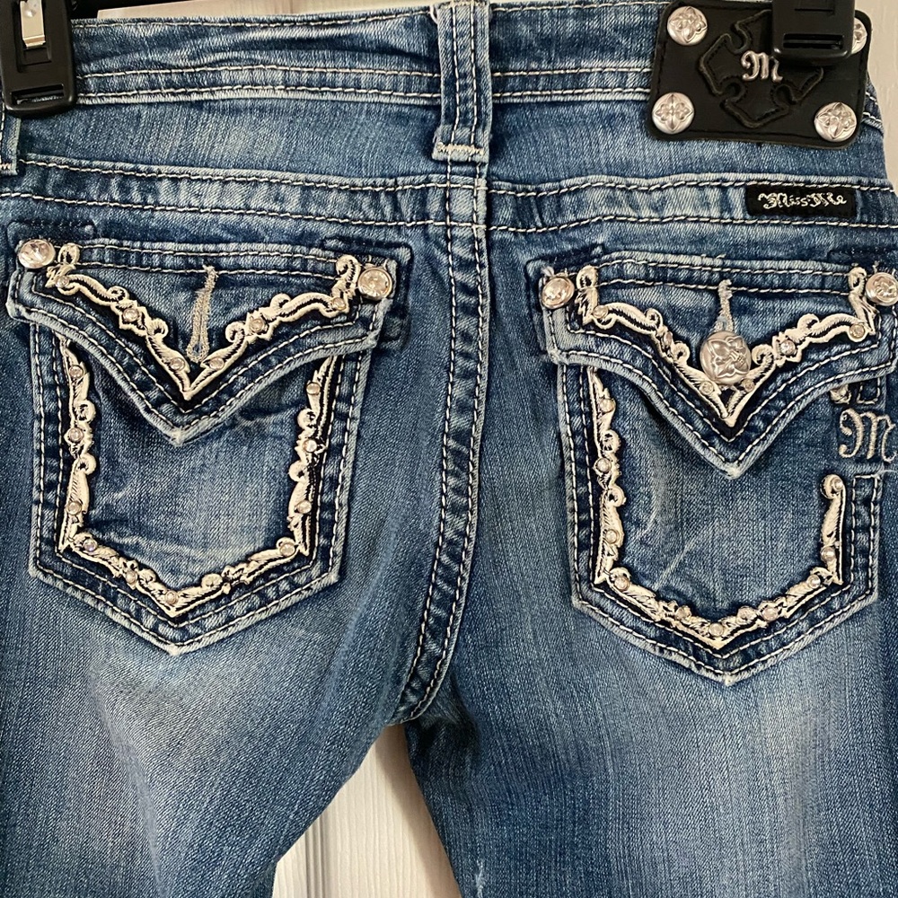 Miss Me girls bootcut denim jeans size 14